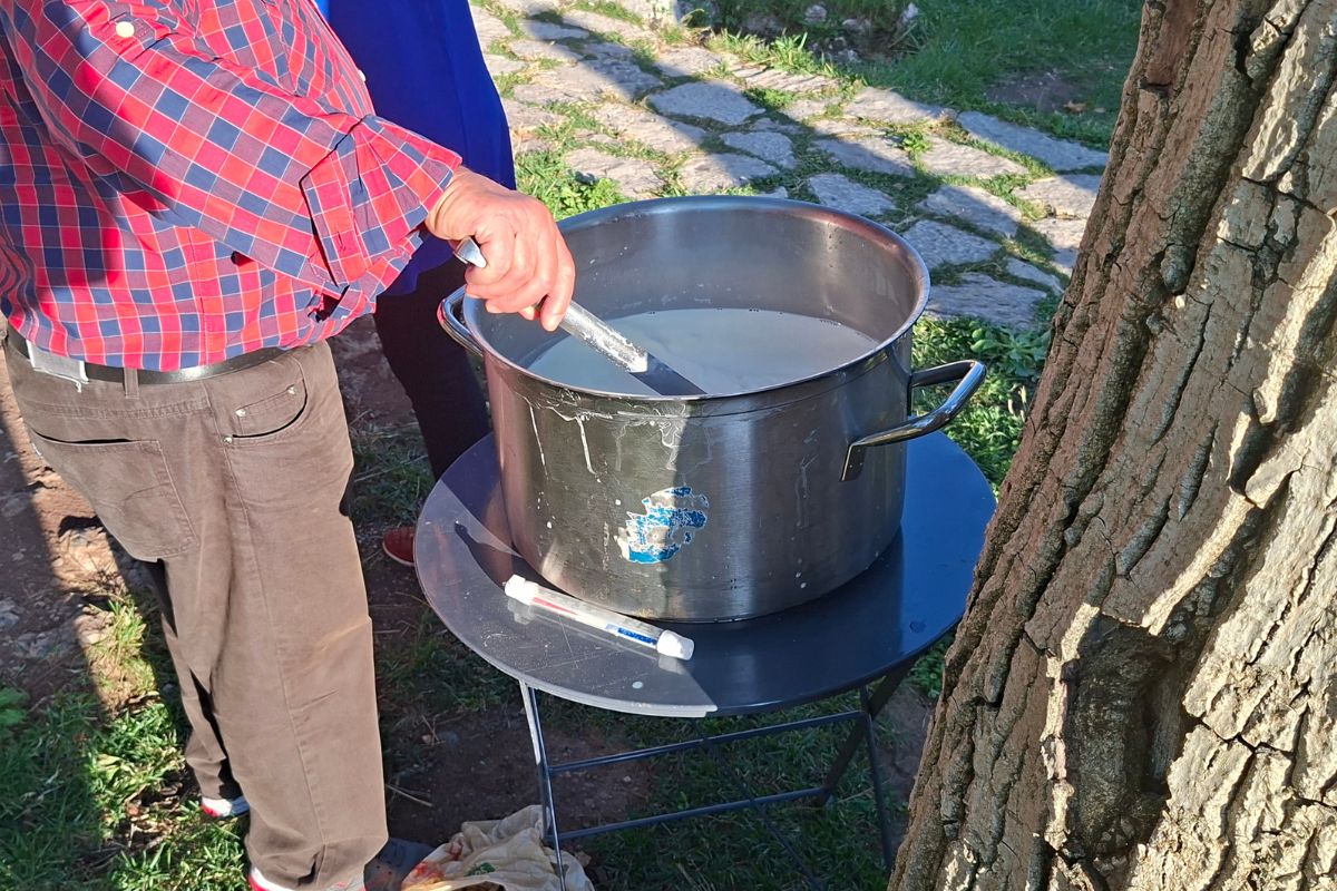 making cheese in arcadia