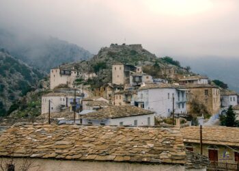Kastanitsa village on Mount Parnon, Arcadia