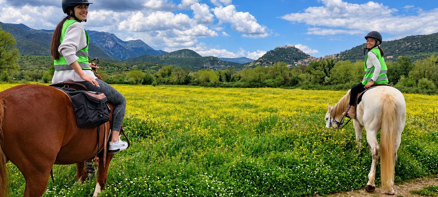 Horseback ride with Stefi’s Equestrian Tours near Karytaina, Arcadia